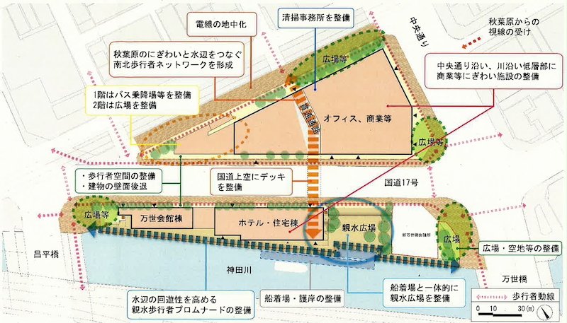 出典:『外神田一丁目1・2・3番地区第一種市街地再開発事業計画概要(案)』