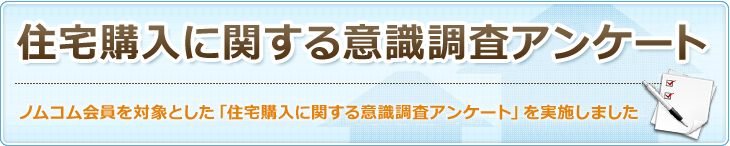 住宅購入に関する意識調査アンケート