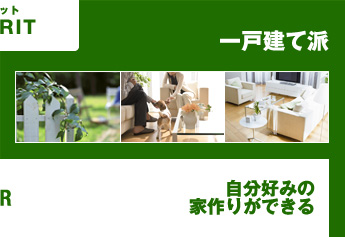 一戸建て派　自分好みの家作りができる