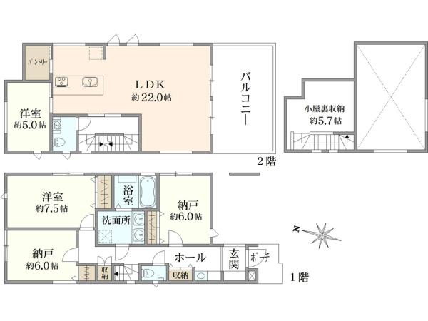 大田区南千束1丁目新築戸建 B号棟