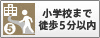 小学校まで徒歩５分以内