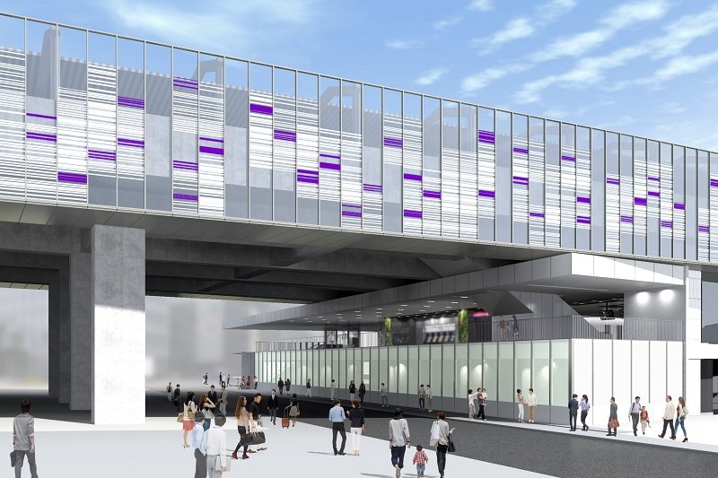 「明大前」駅の新駅舎外観デザイン(イメージパース)