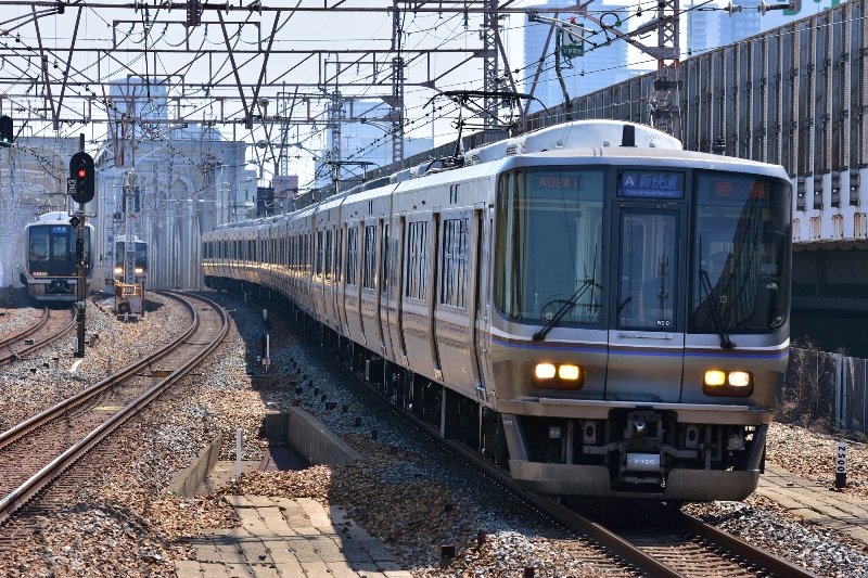 JR神戸線の新快速