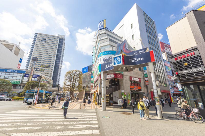 「所沢」駅西口 プロペ通り周辺の街並み