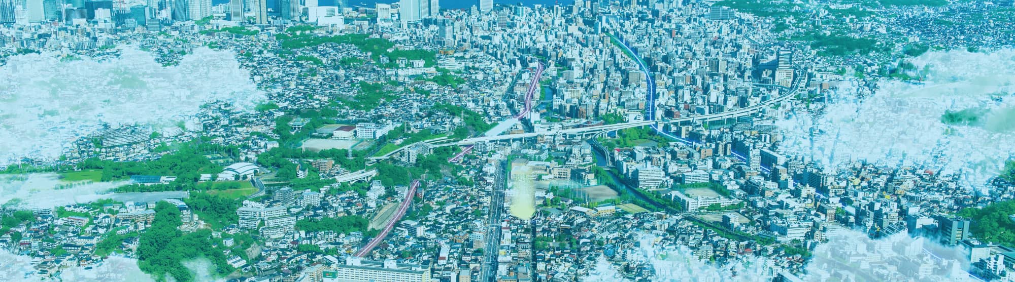 現地周辺航空写真