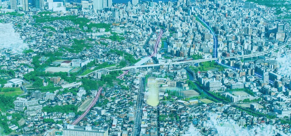 現地周辺航空写真