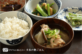 まさに古きよき時代の朝ごはん