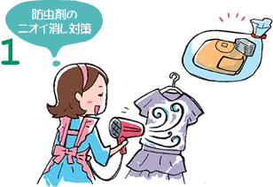 防虫剤のニオイ消し対策