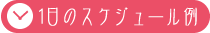 1日のスケジュール例