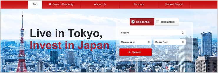 海外投資家向け物件サイト 「ノムコム・英語サイト」