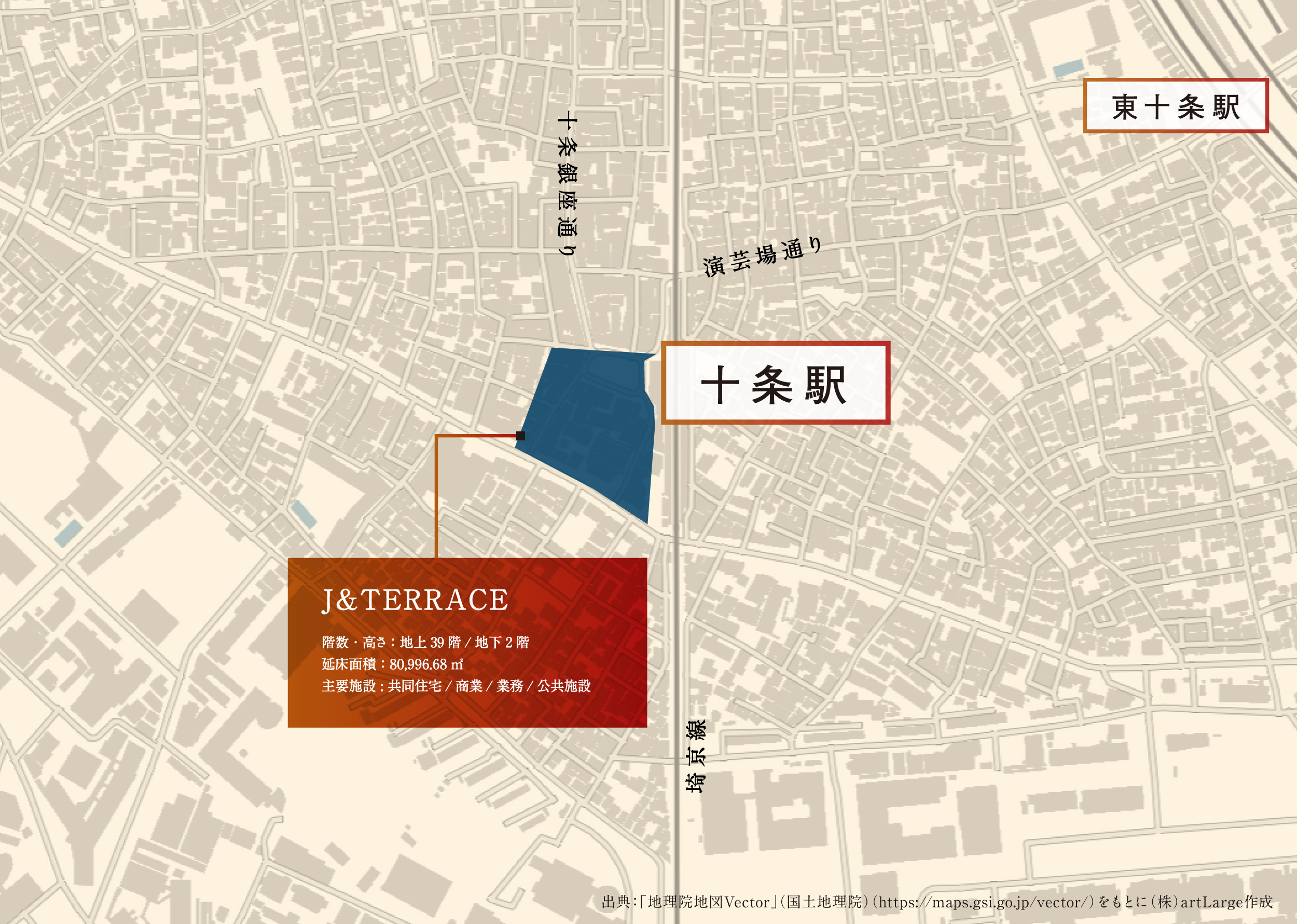 十条再開発マップ