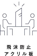 飛沫防止アクリル板