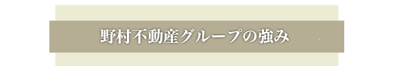 野村不動産グループの強み