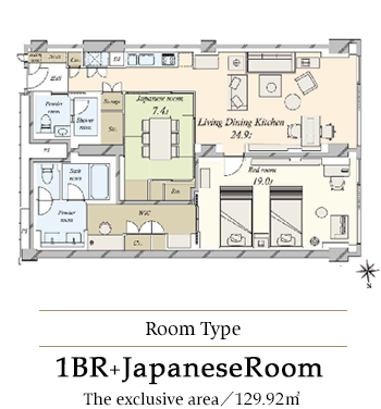 1Bedroom+JapaneseRoom