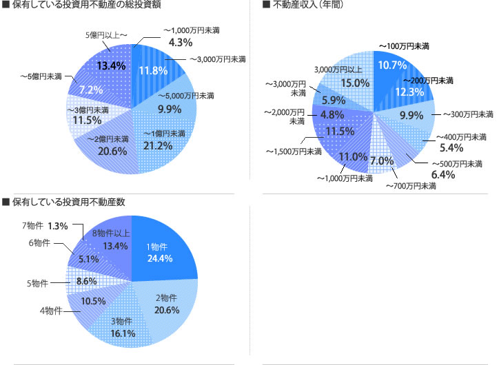 [グラフ]投資用物件保有者のプロフィール