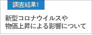 調査結果1 新型コロナウイルスや物価上昇による影響について