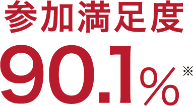参加満足度90.1%