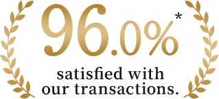 96.0% satisfied with our transactions.
