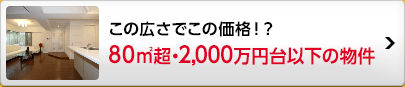 60m2超・2,000万円台以下の物件