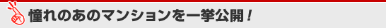 憧れのあのマンションを一挙公開！